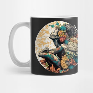 feminine nature, flowers, fauna, meditation, mental health, goddes, divine power Mug